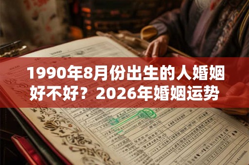 1990年8月份出生的人婚姻好不好？2026年婚姻运势如何？