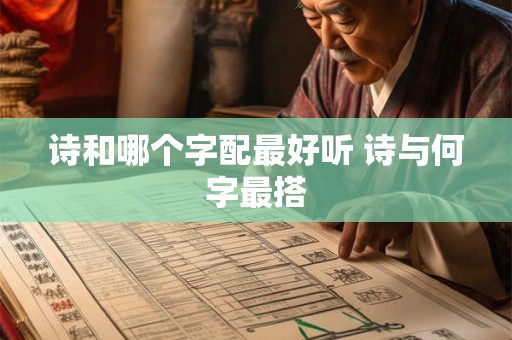 诗和哪个字配最好听 诗与何字最搭