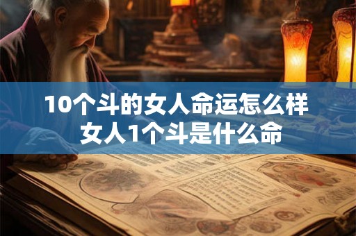 10个斗的女人命运怎么样 女人1个斗是什么命 10个斗的女人命运怎么样 女人1个斗是什么命