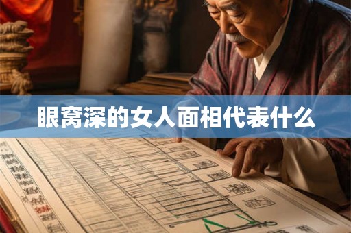 眼窝深的女人面相代表什么
