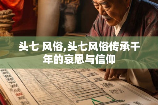 头七 风俗,头七风俗传承千年的哀思与信仰