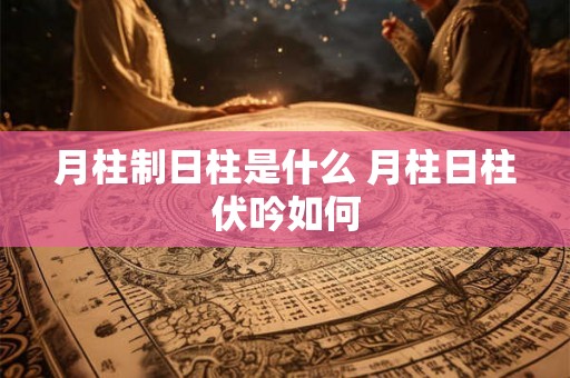 月柱制日柱是什么 月柱日柱伏吟如何