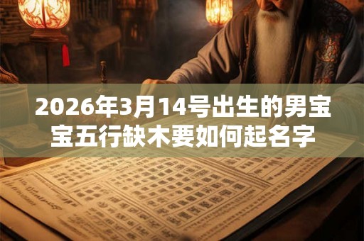 2026年3月14号出生的男宝宝五行缺木要如何起名字