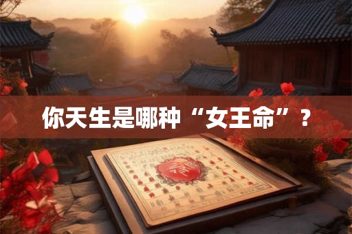 你天生是哪种“女王命”？