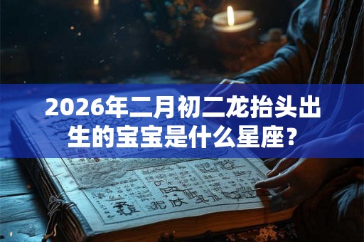 2026年二月初二龙抬头出生的宝宝是什么星座？