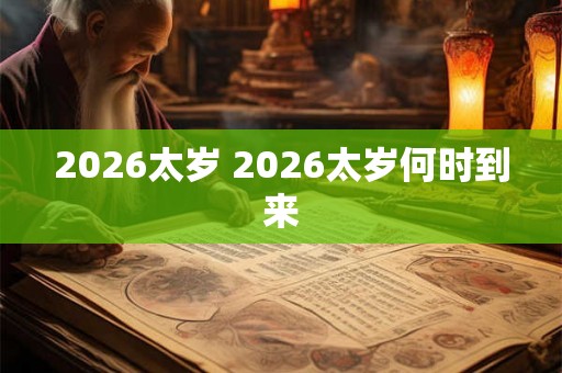 2026太岁 2026太岁何时到来