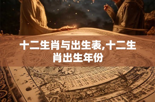 十二生肖与出生表,十二生肖出生年份