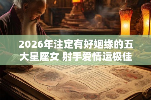2026年注定有好姻缘的五大星座女 射手爱情运极佳