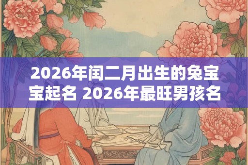 2026年闰二月出生的兔宝宝起名 2026年最旺男孩名字
