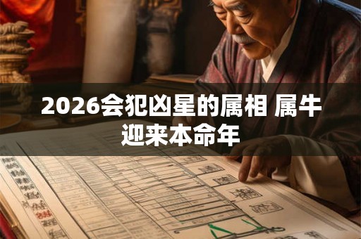 2026会犯凶星的属相 属牛迎来本命年