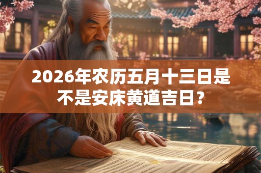 2026年农历五月十三日是不是安床黄道吉日? 2026年农历五月十三日是不是安床黄道吉日?