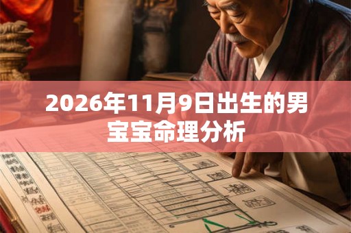 2026年11月9日出生的男宝宝命理分析
