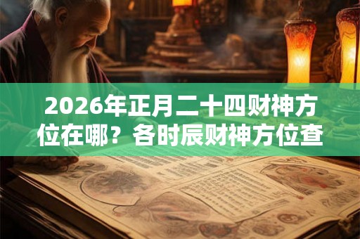 2026年正月二十四财神方位在哪?各时辰财神方位查询 2026年正月二十四财神方位在哪?各时辰财神方位查询