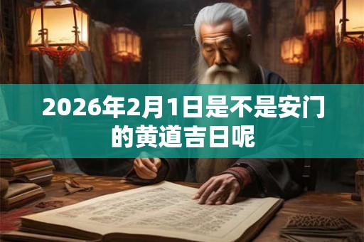 2026年2月1日是不是安门的黄道吉日呢