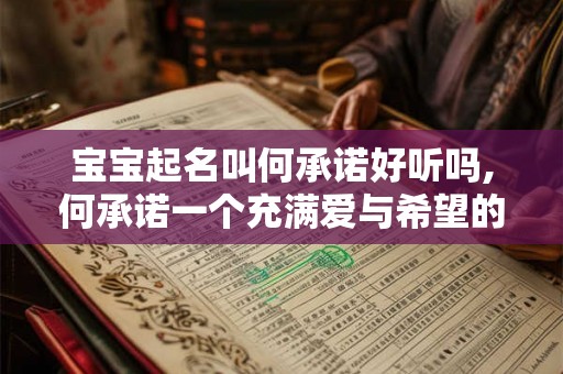 宝宝起名叫何承诺好听吗,何承诺一个充满爱与希望的名字