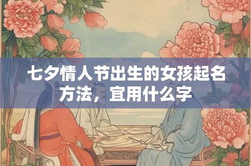 七夕情人节出生的女孩起名方法，宜用什么字