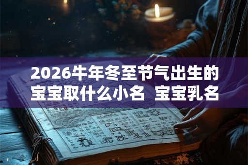 2026牛年冬至节气出生的宝宝取什么小名  宝宝乳名精选