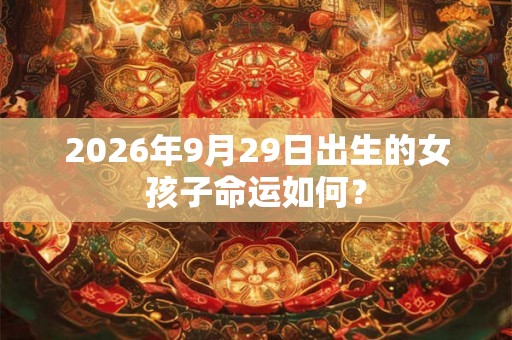 2026年9月29日出生的女孩子命运如何? 2026年9月29日出生的女孩子命运如何?