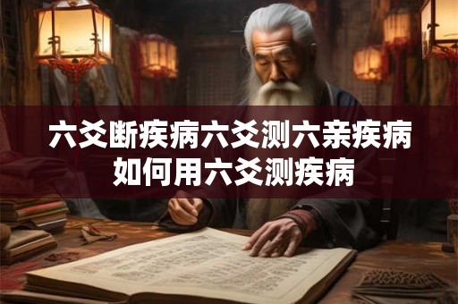 六爻断疾病六爻测六亲疾病 如何用六爻测疾病