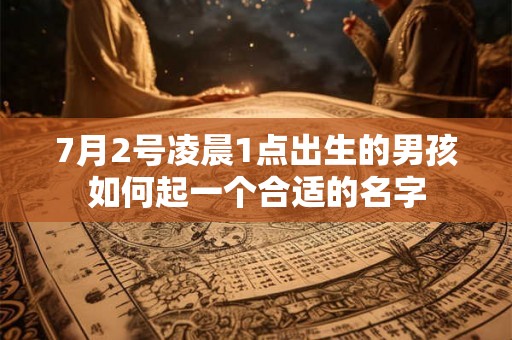7月2号凌晨1点出生的男孩如何起一个合适的名字