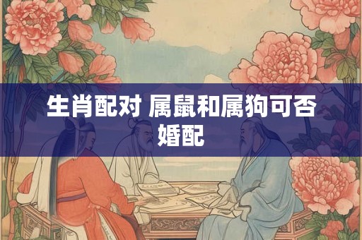 生肖配对 属鼠和属狗可否婚配 生肖配对 属鼠和属狗可否婚配