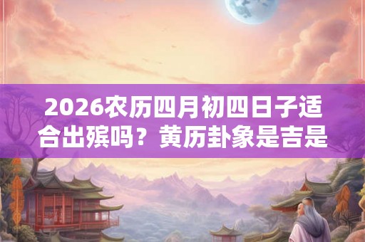 2026农历四月初四日子适合出殡吗?黄历卦象是吉是凶? 2026农历四月初四日子适合出殡吗?黄历卦象是吉是凶?