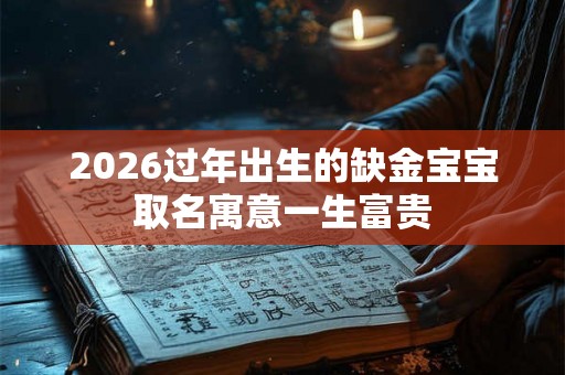 2026过年出生的缺金宝宝取名寓意一生富贵