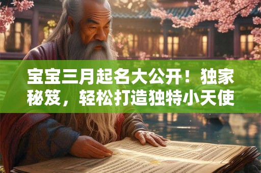 宝宝三月起名大公开!独家秘笈,轻松打造独特小天使! 宝宝三月起名大公开!独家秘笈,轻松打造独特小天使!