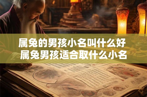 属兔的男孩小名叫什么好 属兔男孩适合取什么小名