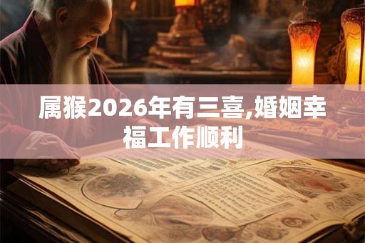 属猴2026年有三喜,婚姻幸福工作顺利