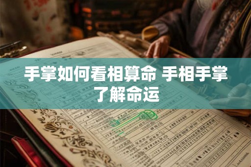 手掌如何看相算命 手相手掌了解命运