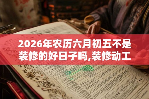 2026年农历六月初五不是装修的好日子吗,装修动工有什么讲究？