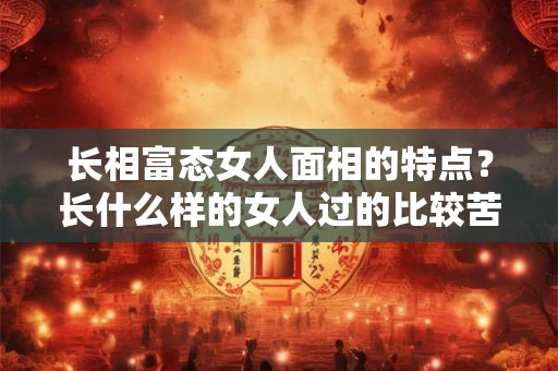 长相富态女人面相的特点？长什么样的女人过的比较苦？