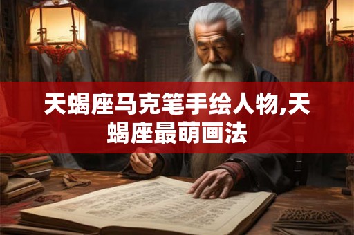 天蝎座马克笔手绘人物,天蝎座最萌画法 天蝎座马克笔手绘人物,天蝎座最萌画法