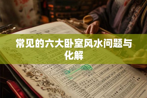 常见的六大卧室风水问题与化解