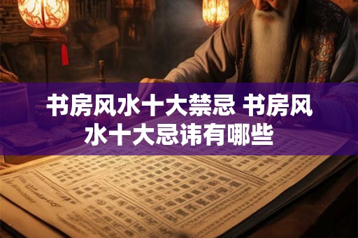 书房风水十大禁忌 书房风水十大忌讳有哪些