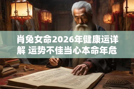 肖兔女命2026年健康运详解 运势不佳当心本命年危害