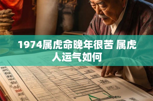 1974属虎命晚年很苦 属虎人运气如何