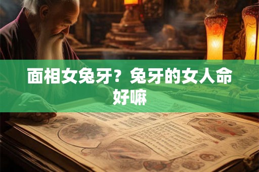 面相女兔牙？兔牙的女人命好嘛