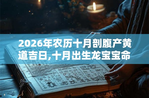 2026年农历十月剖腹产黄道吉日,十月出生龙宝宝命理