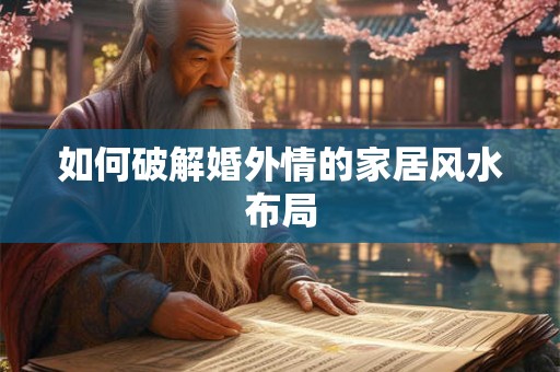 如何破解婚外情的家居风水布局