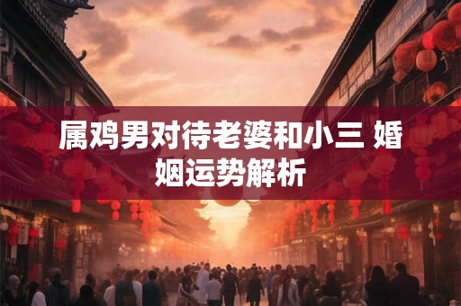 属鸡男对待老婆和小三 婚姻运势解析