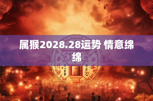 属猴2028.28运势 情意绵绵 属猴2028.28运势 情意绵绵