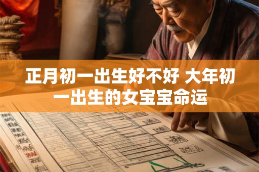 正月初一出生好不好 大年初一出生的女宝宝命运