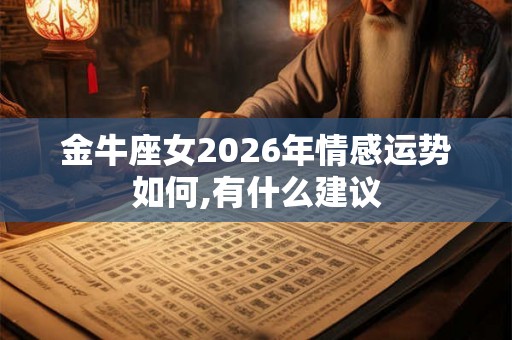 金牛座女2026年情感运势如何,有什么建议 金牛座女2026年情感运势如何,有什么建议