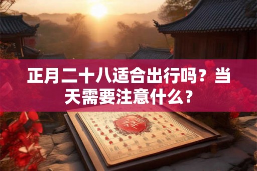 正月二十八适合出行吗？当天需要注意什么？