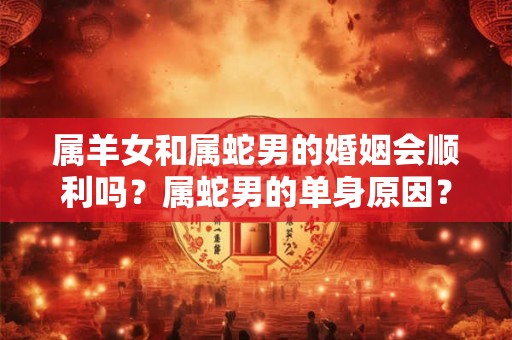 属羊女和属蛇男的婚姻会顺利吗?属蛇男的单身原因? 属羊女和属蛇男的婚姻会顺利吗?属蛇男的单身原因?