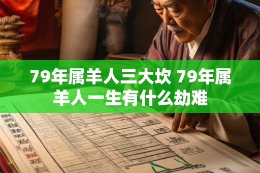 79年属羊人三大坎 79年属羊人一生有什么劫难