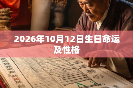 2026年10月12日生日命运及性格 2026年10月12日生日命运及性格