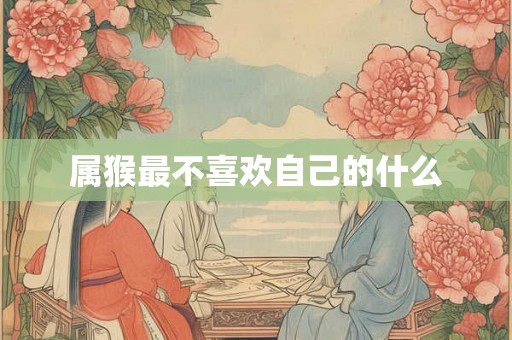 属猴最不喜欢自己的什么